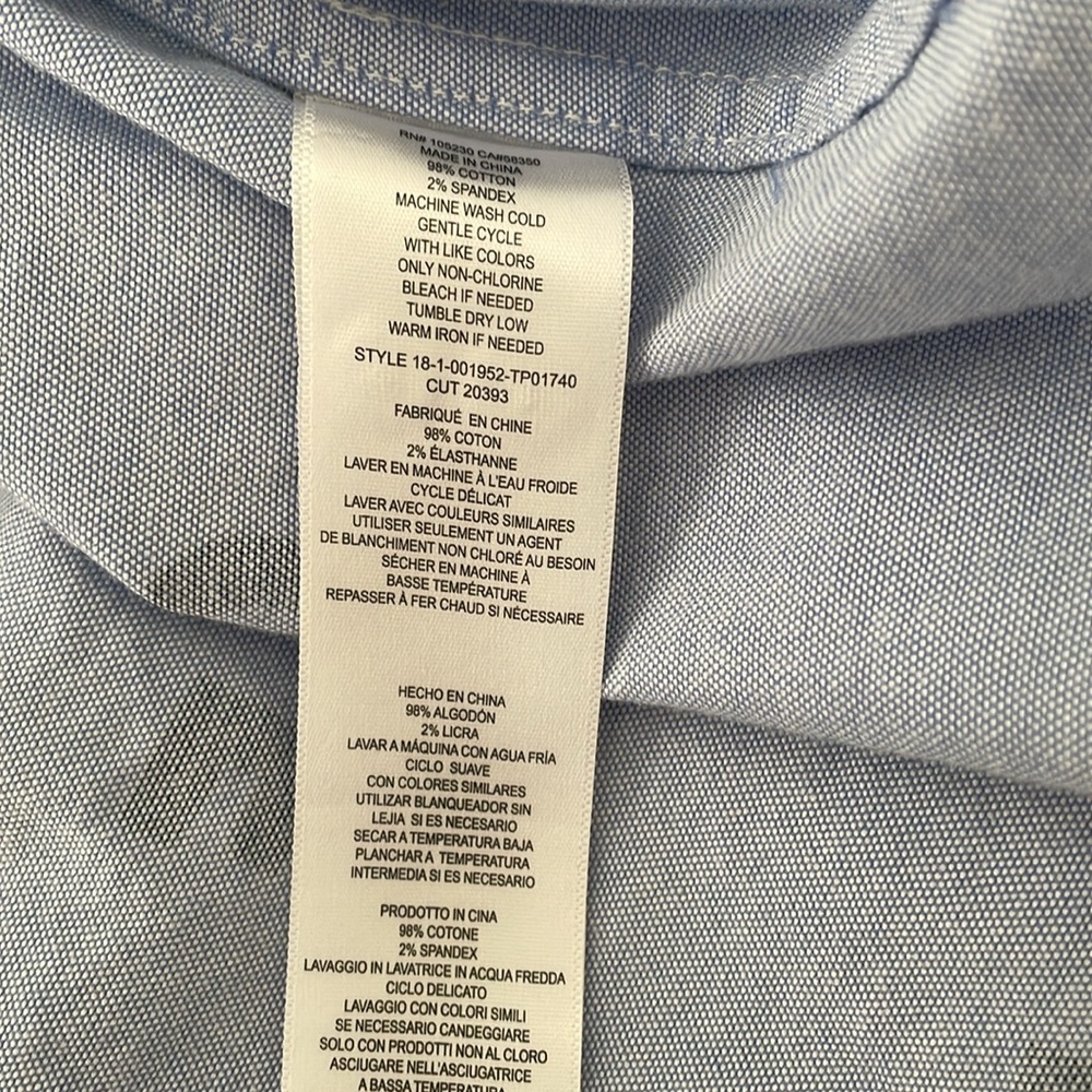 Pretty Blue Current Elliot Lettered Button Down L… - image 7